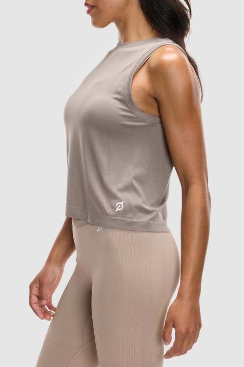 Peloton Seamless Tank In Taupe Grey