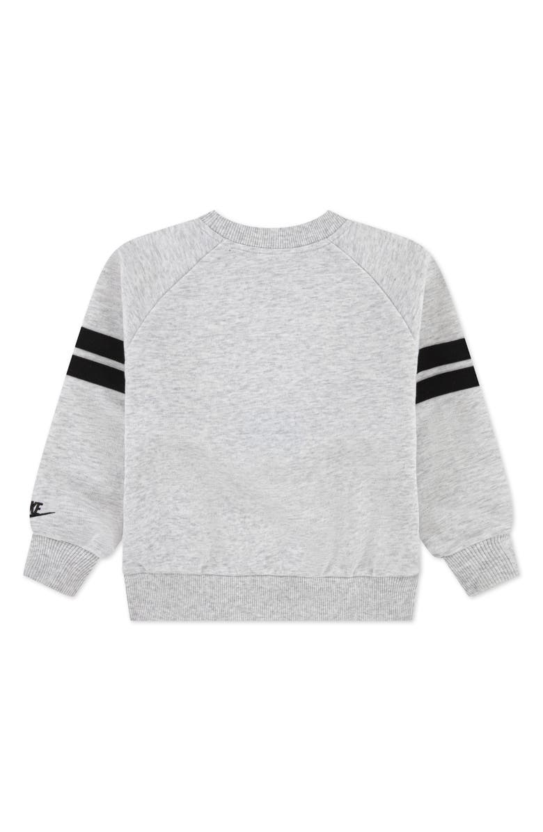 Nike Kids' In the Zone Oversize Crewneck Sweatshirt, Alternate, color, Birch Heather