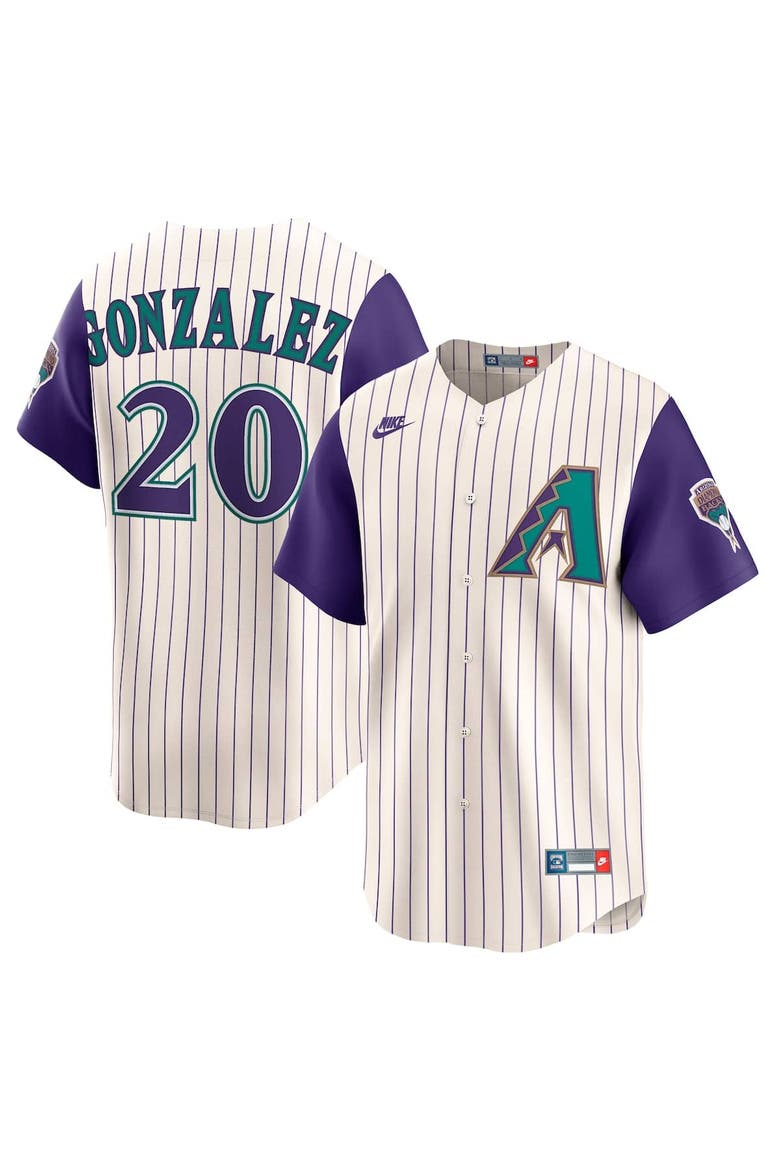 Men's Nike Luis Gonzalez Cream Arizona Diamondbacks Throwback
