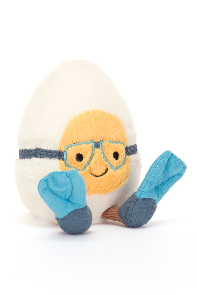 Amusable Scuba Boiled Egg Plush Toy, Main, color, MULTI