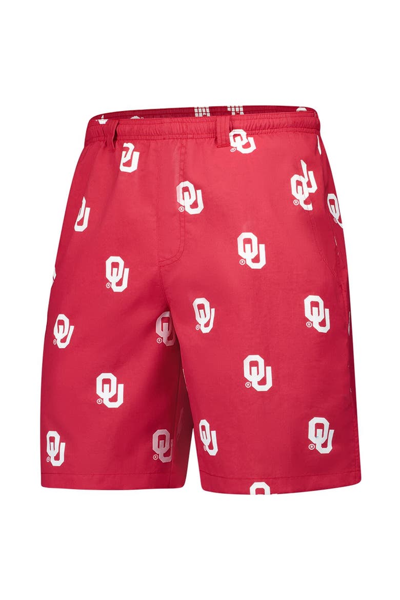 Men's Columbia Crimson Oklahoma Sooners PFG Backcast™ III Omni-Shade™ Shorts, Alternate, color, Crimson