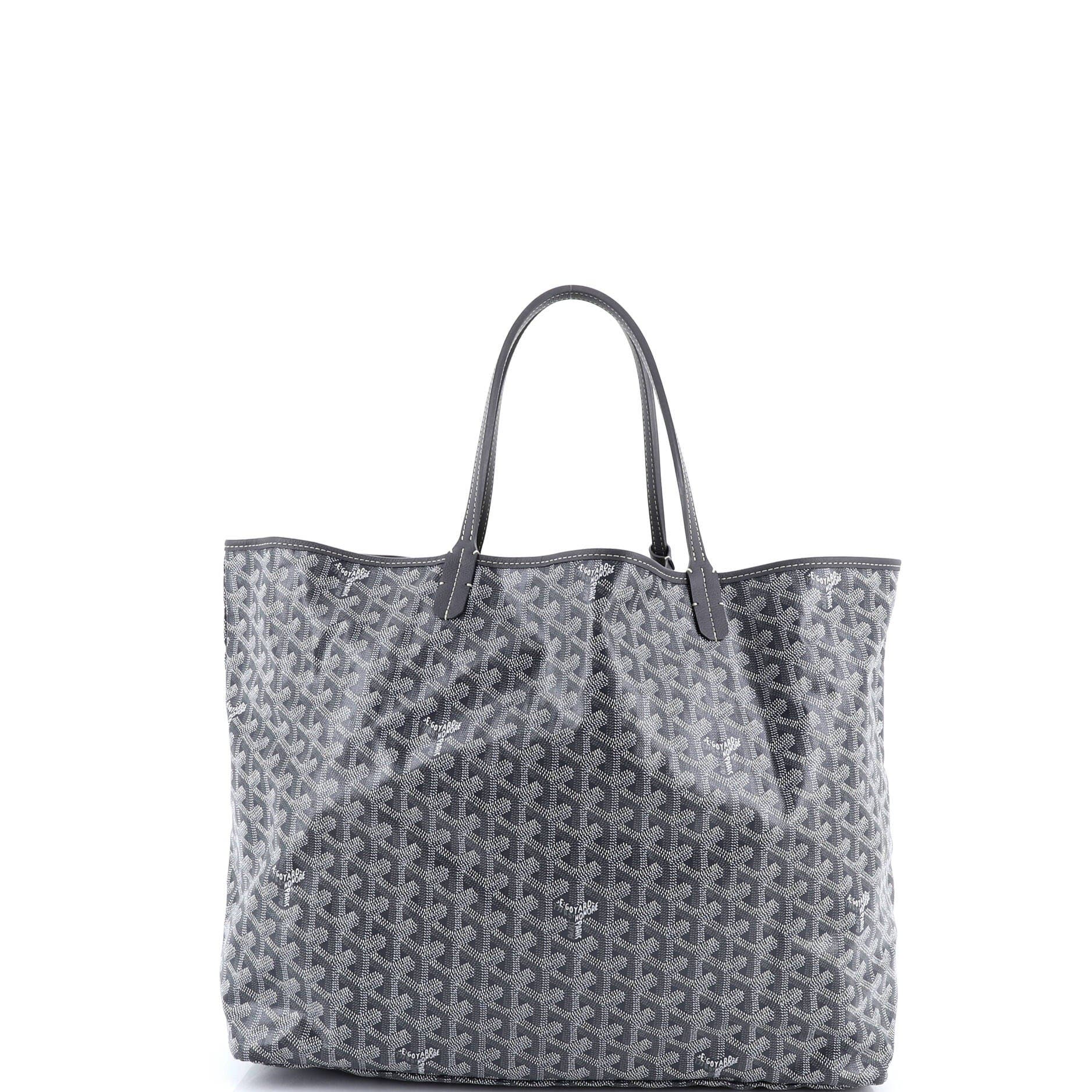 Pre-Owned Goyard Saint Louis Tote Coated Canvas GM, Alternate, color, Gray