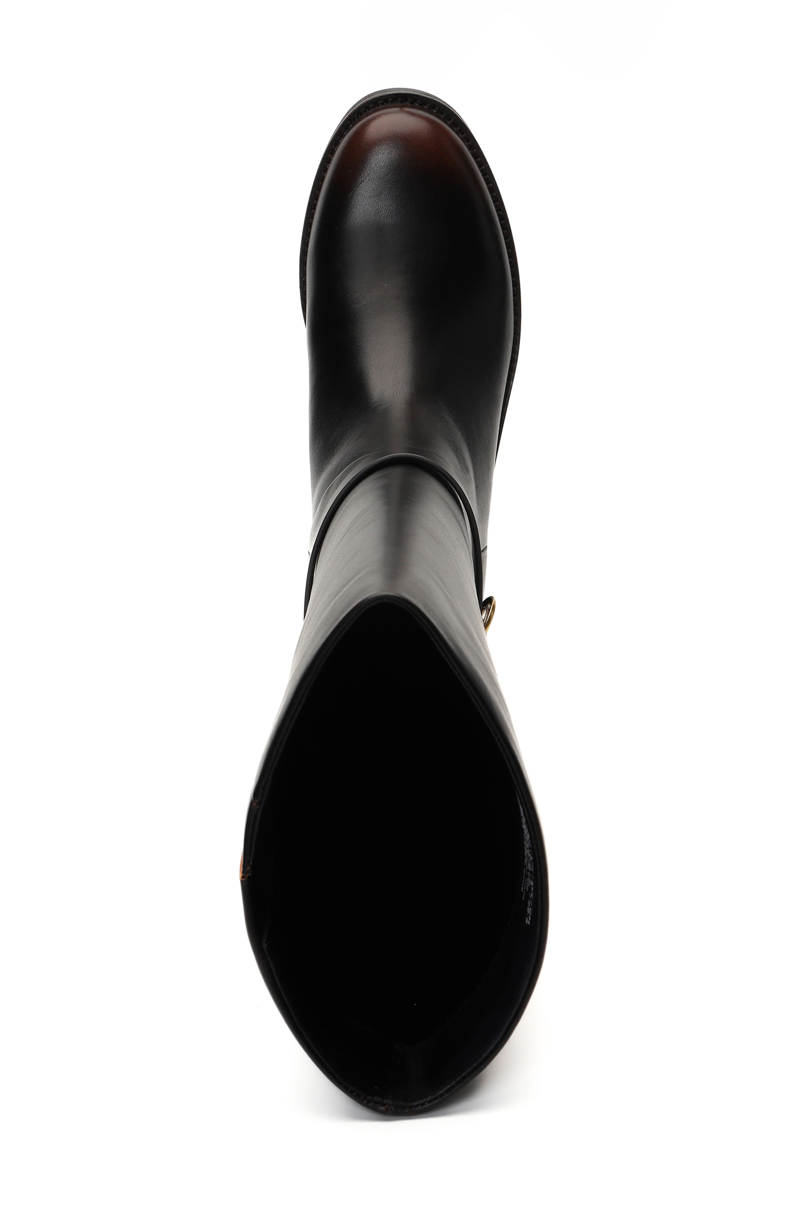 Joey Leather Riding Boot, Alternate, color, DARK BROWN LEATHER