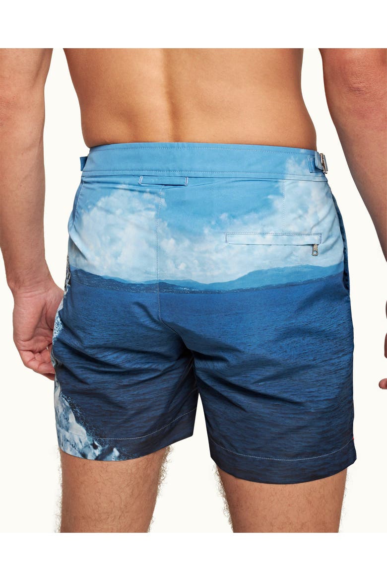 Bulldog Mid-Length Swim Shorts, Alternate, color, ROC POOL II