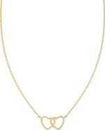 Bony Levy 14K Gold Interlocking Heart Pendant Necklace