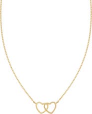 Bony Levy 14K Gold Interlocking Heart Pendant Necklace
