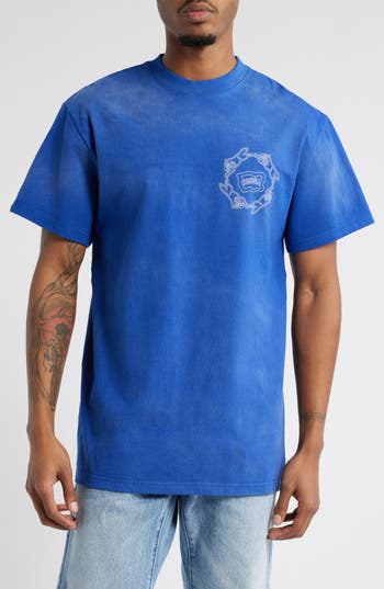 Icecream Landslide Logo Graphic T-shirt In Blue