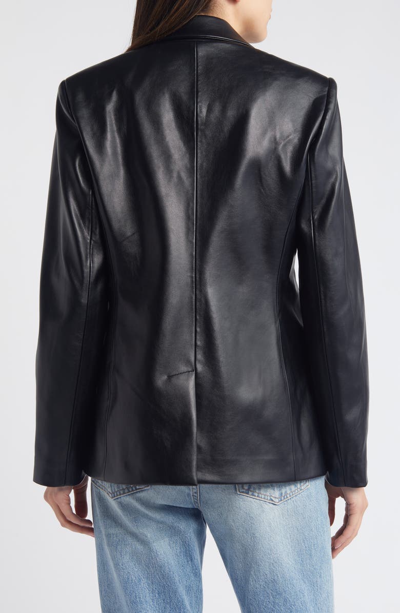 Sam Edelman Faux Leather Blazer, Alternate, color, 