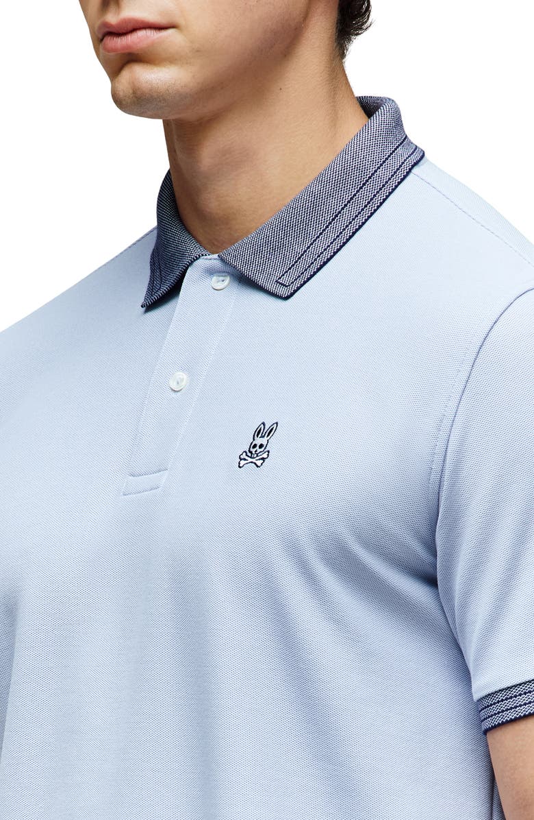 Psycho Bunny Murphy Pima Cotton Piqué Polo, Alternate, color, Zen Blue