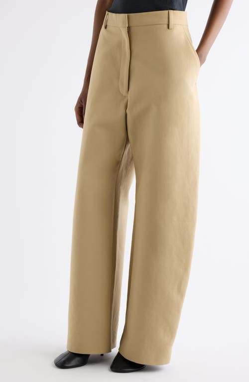 Acne Studios Tailored Satin Trousers In Neutral