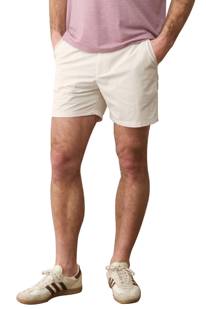 High Five 5-Inch Flat Front Chino Shorts, Main, color, STONE
