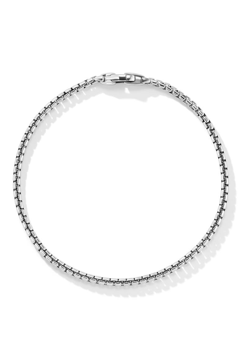 Box Chain Bracelet, Alternate, color, STERLING SILVER