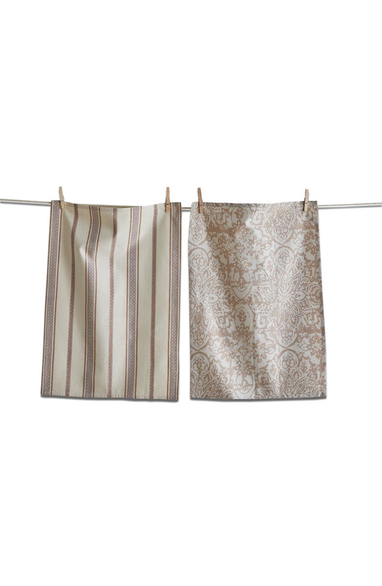 tag Starflower Multicolor Cotton Dishtowel Set of 2 for Kitchen, Main, color, 