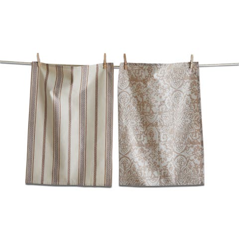 Starflower Multicolor Cotton Dishtowel Set of 2 for Kitchen