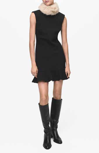 MANGO Landa Sleeveless Ruffle Hem Dress