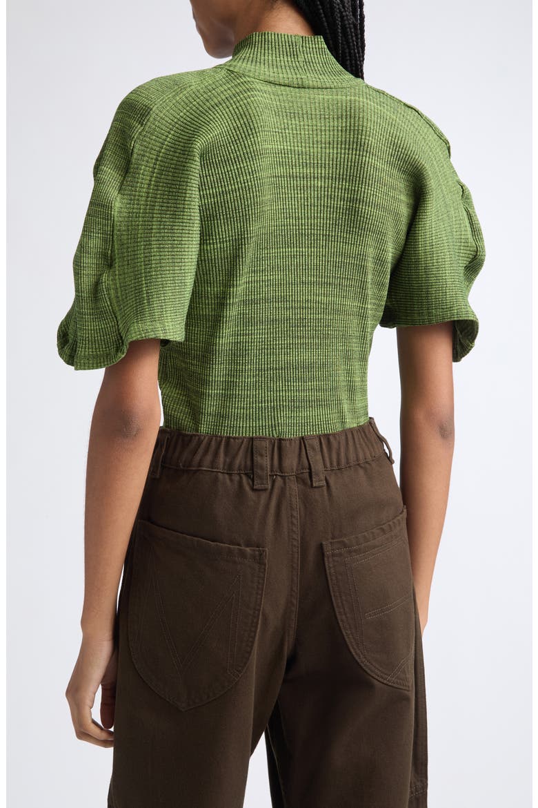 Space Dye Rib Top, Alternate, color, GREEN MELANGE