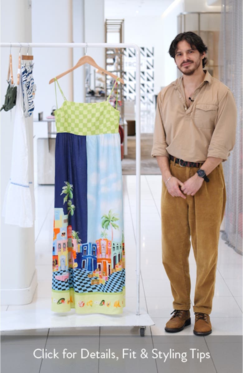 Cuba Empire Waist Cover-Up Maxi Dress, sales video thumbnail