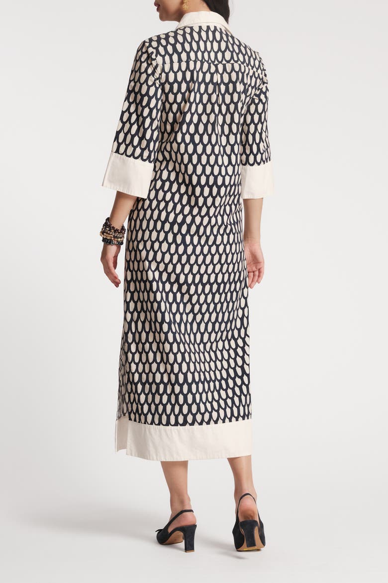 Tracey Midi Dress Loop, Alternate, color, Navy/Multi