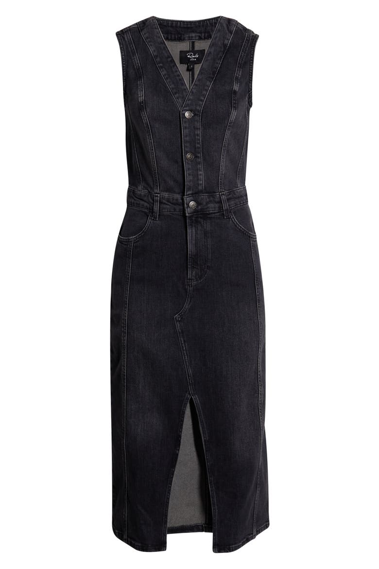 Westwood Sleeveless Denim Dress, Alternate, color, BLACK PEARL