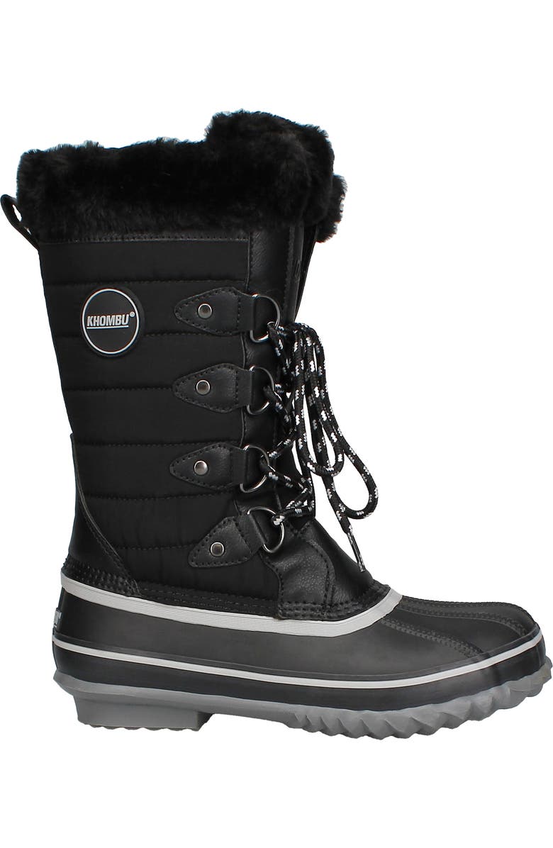 Khombu Denise Faux Fur Lined Boot, Alternate, color,