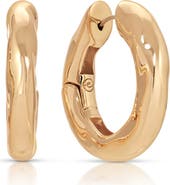 Ettika Molten Hoop Earrings