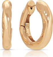 Ettika Molten Hoop Earrings