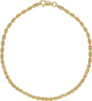 Bony Levy Men's 14K Gold Rope Chain Bracelet