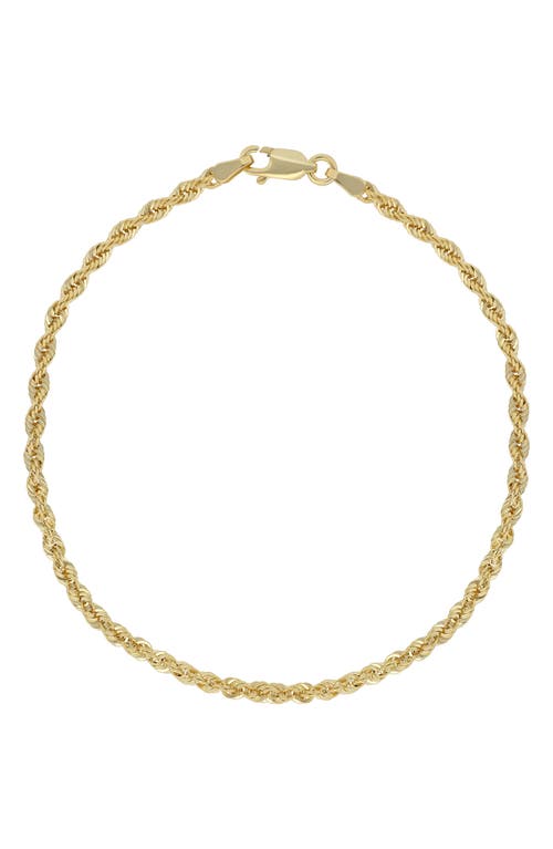 Bony Levy 14k Gold Diamond-cut Rope Chain Bracelet In Gold
