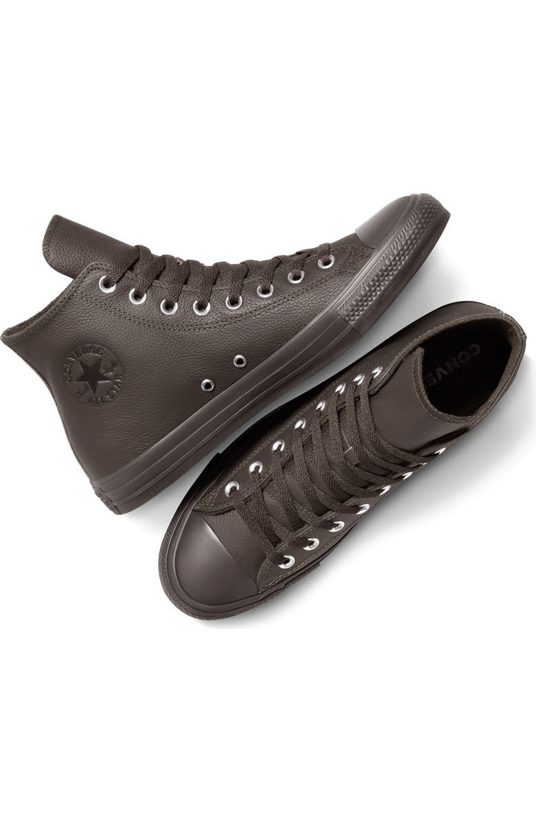 Converse Chuck Taylor<sup>®</sup> All Star<sup>®</sup> Water Repellent Leather High Top Sneaker, Alternate, color, Fresh Brew/ Black/ Fresh Brew