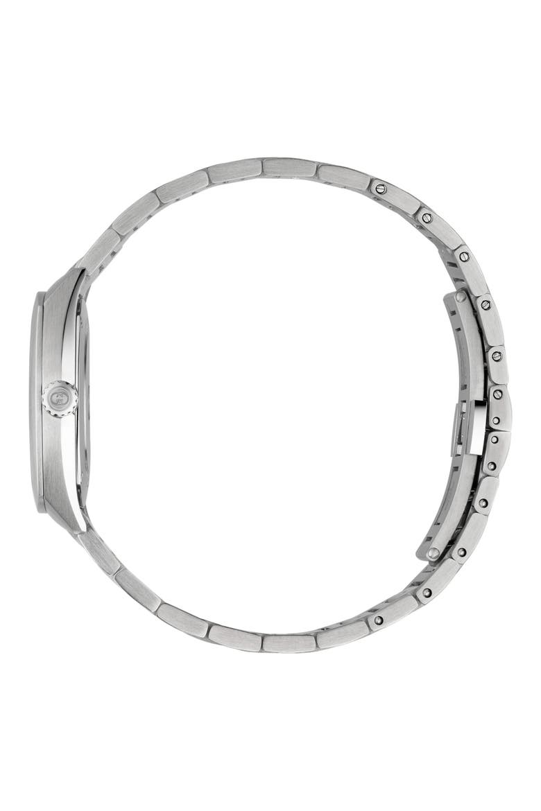 Interlocking Logo Diamond Dial Watch, 29mm, Alternate, color, BLACK/ SILVER