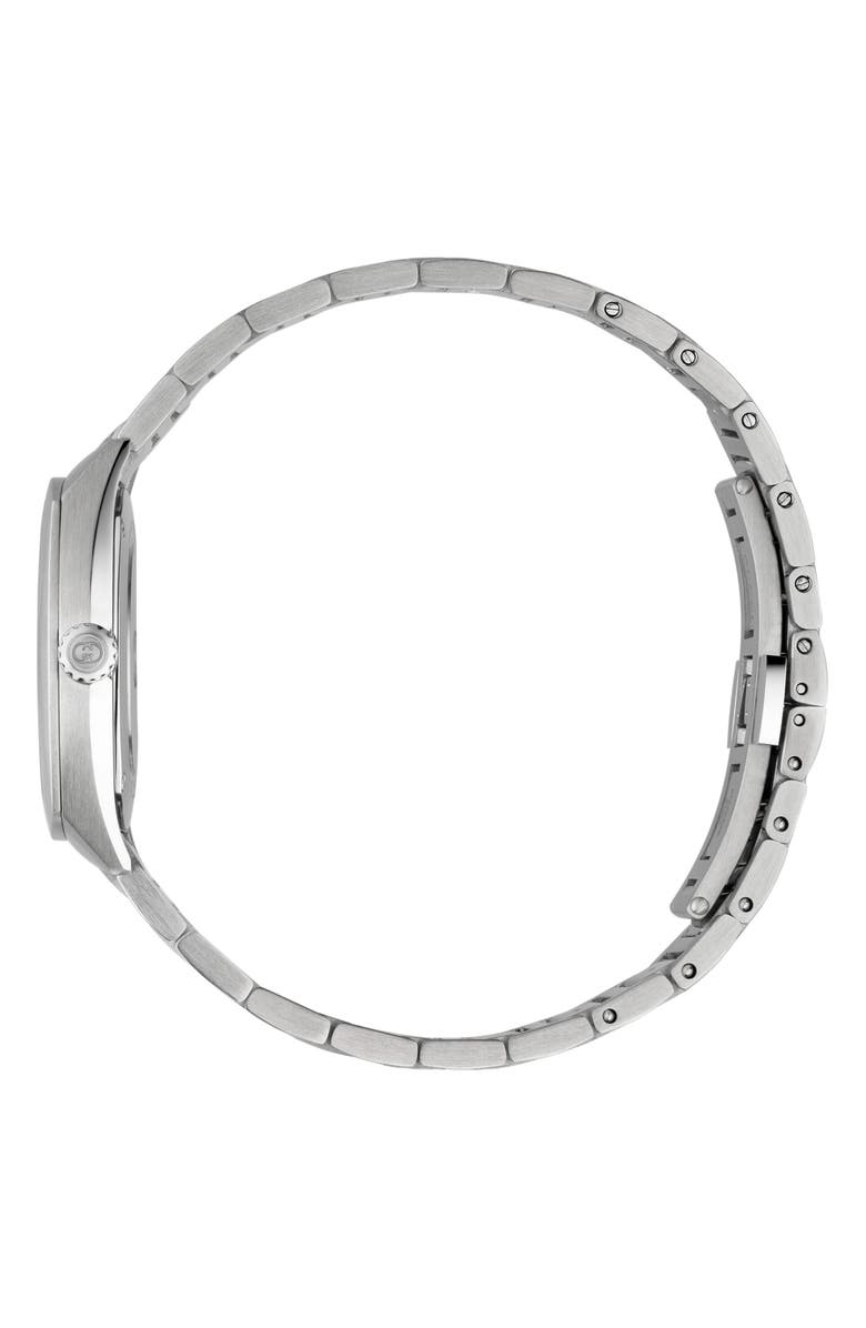 Gucci Interlocking Logo Diamond Dial Watch, 29mm, Alternate, color, Black/ Silver