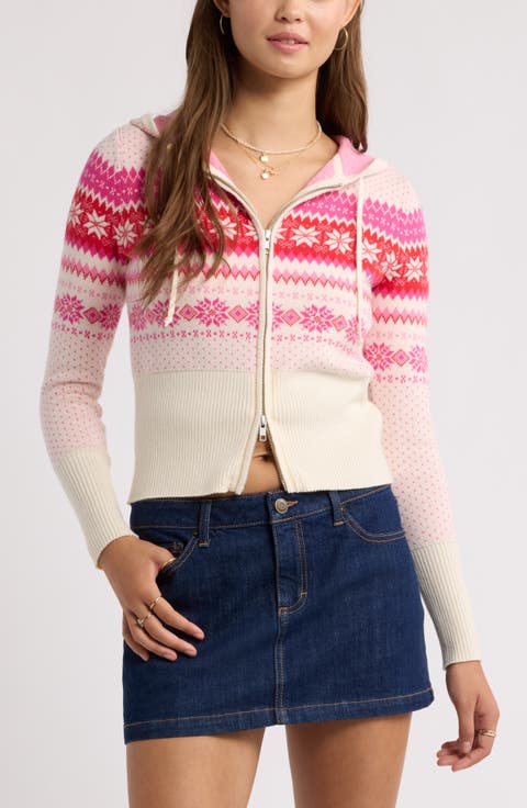 Fair Isle Zip Hoodie