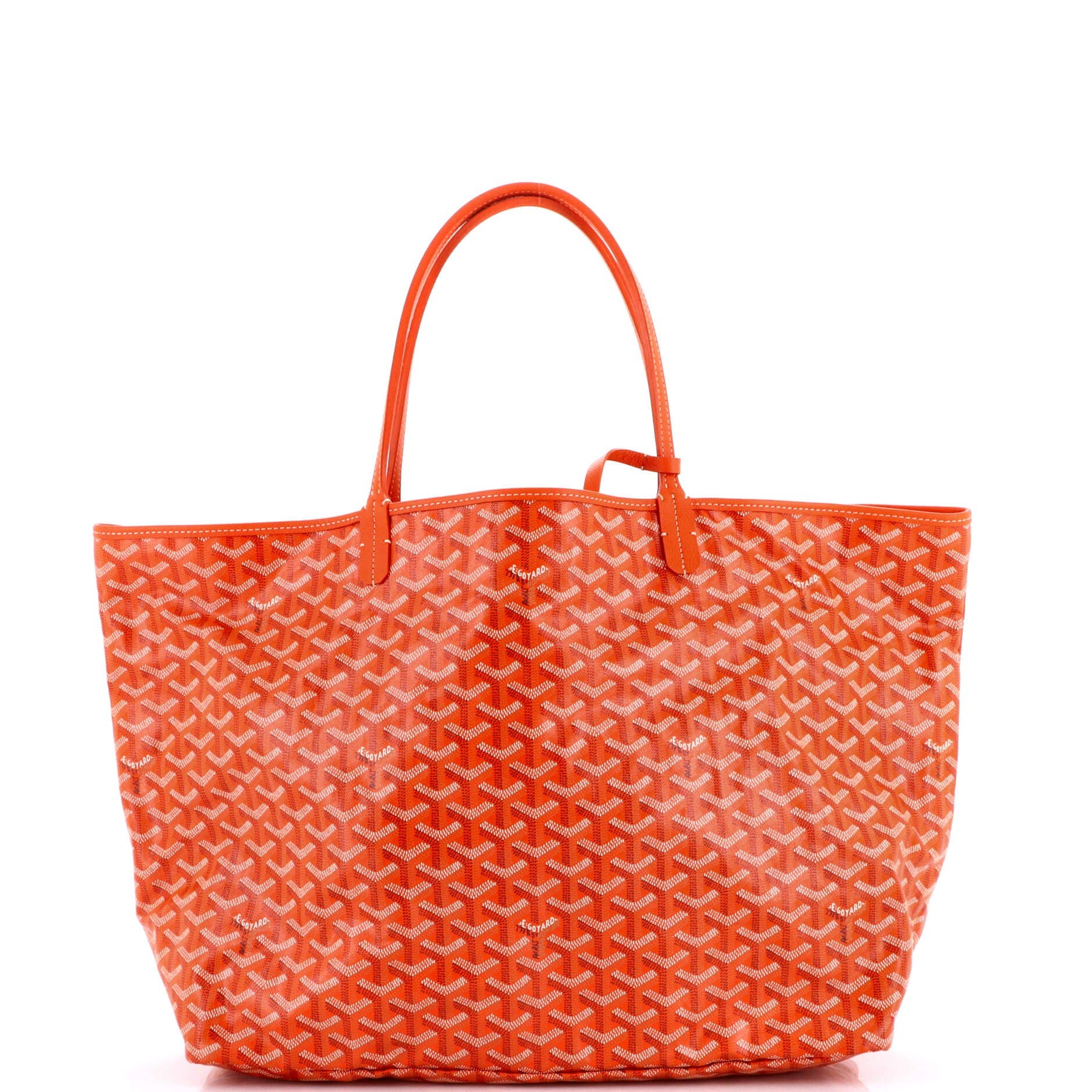 Pre-Owned Goyard Saint Louis Tote Coated Canvas GM, Alternate, color, Orange