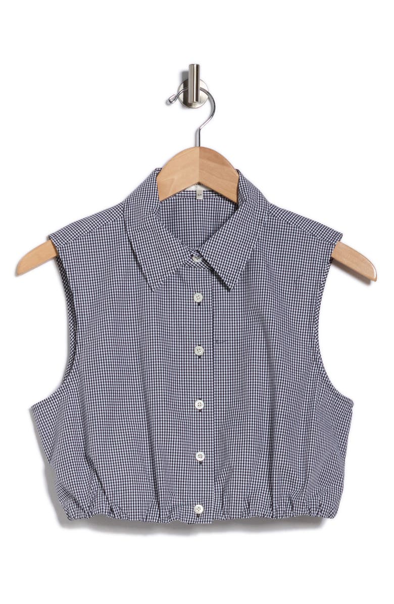 FRAME The Check Top, Main, color, Navy Multi