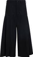 Comme des Garçons Comme des Garçons Wool Gabardine Pleated Wide Leg Pants