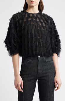 BOSS Baima Fray Texture Top