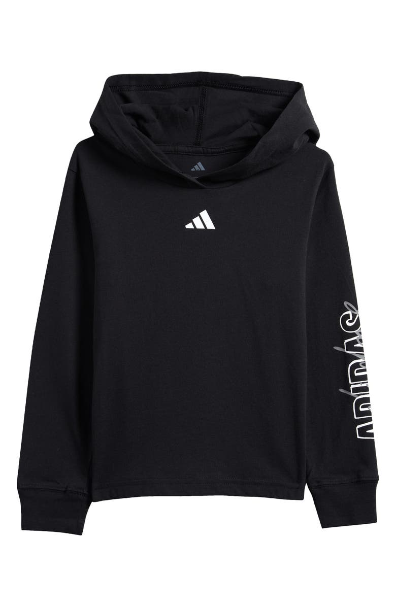 adidas Kids' Hooded Cotton T-Shirt, Main, color,
