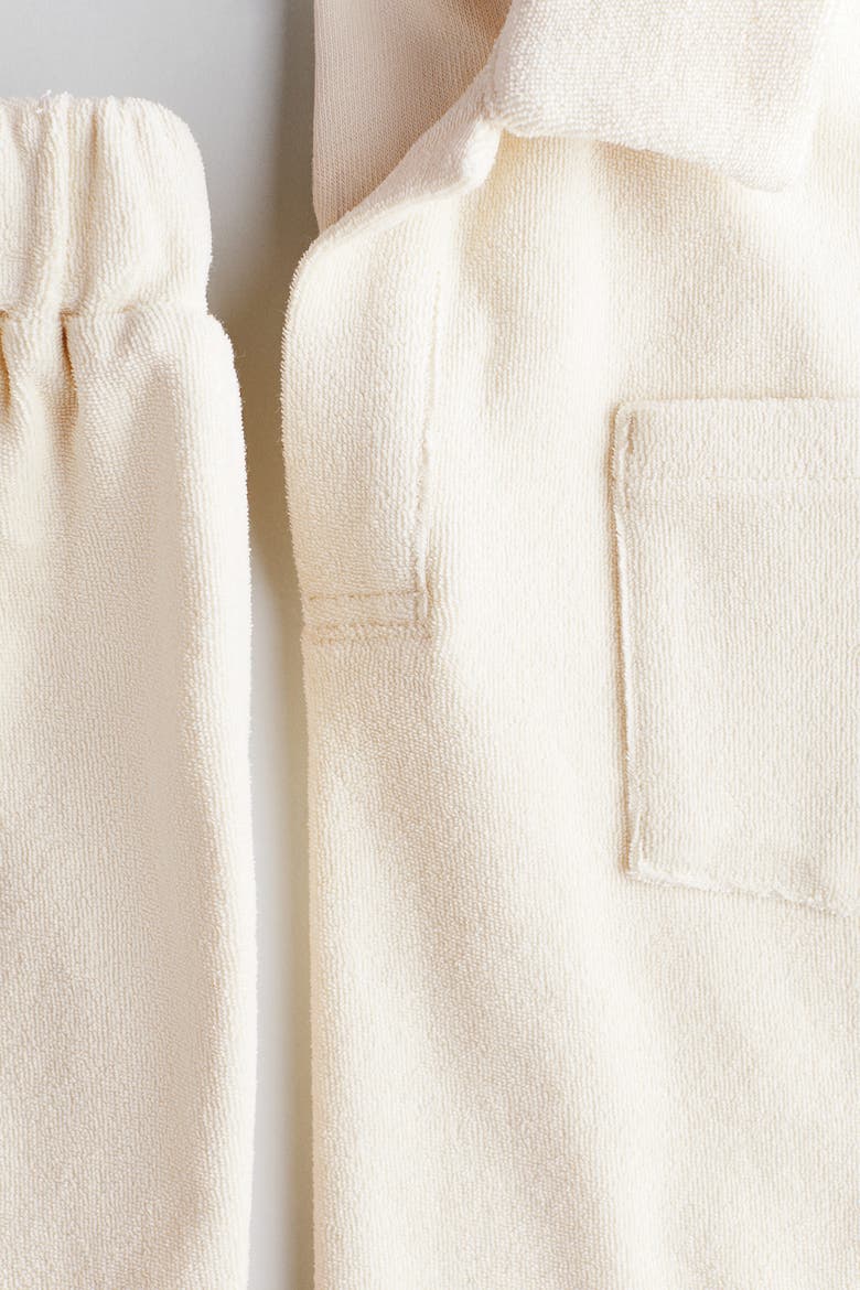 2-piece Cotton Terry Set, Alternate, color, Light beige
