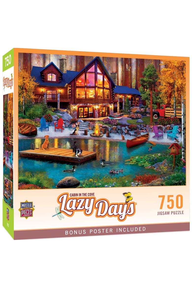 Cabin in the Cove 750 Piece Puzzle, Main, color, Multicolor