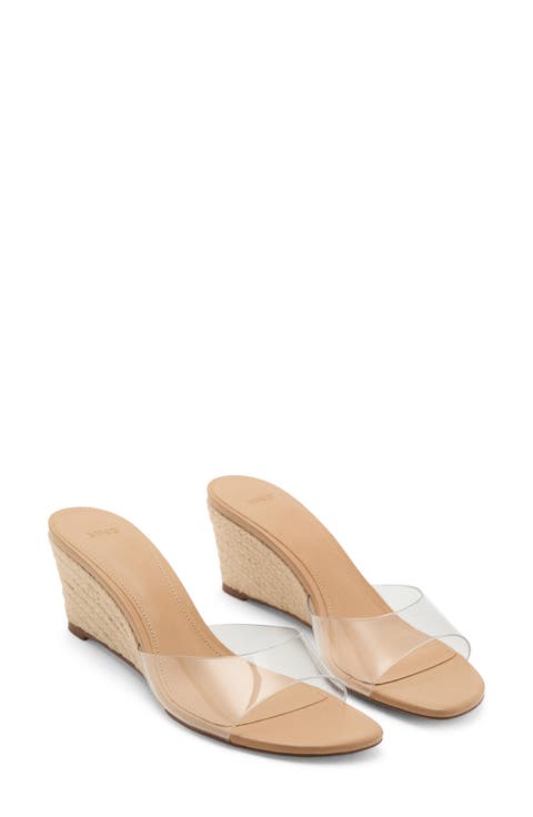 Espadrille Wedge Slide Sandal (Women)