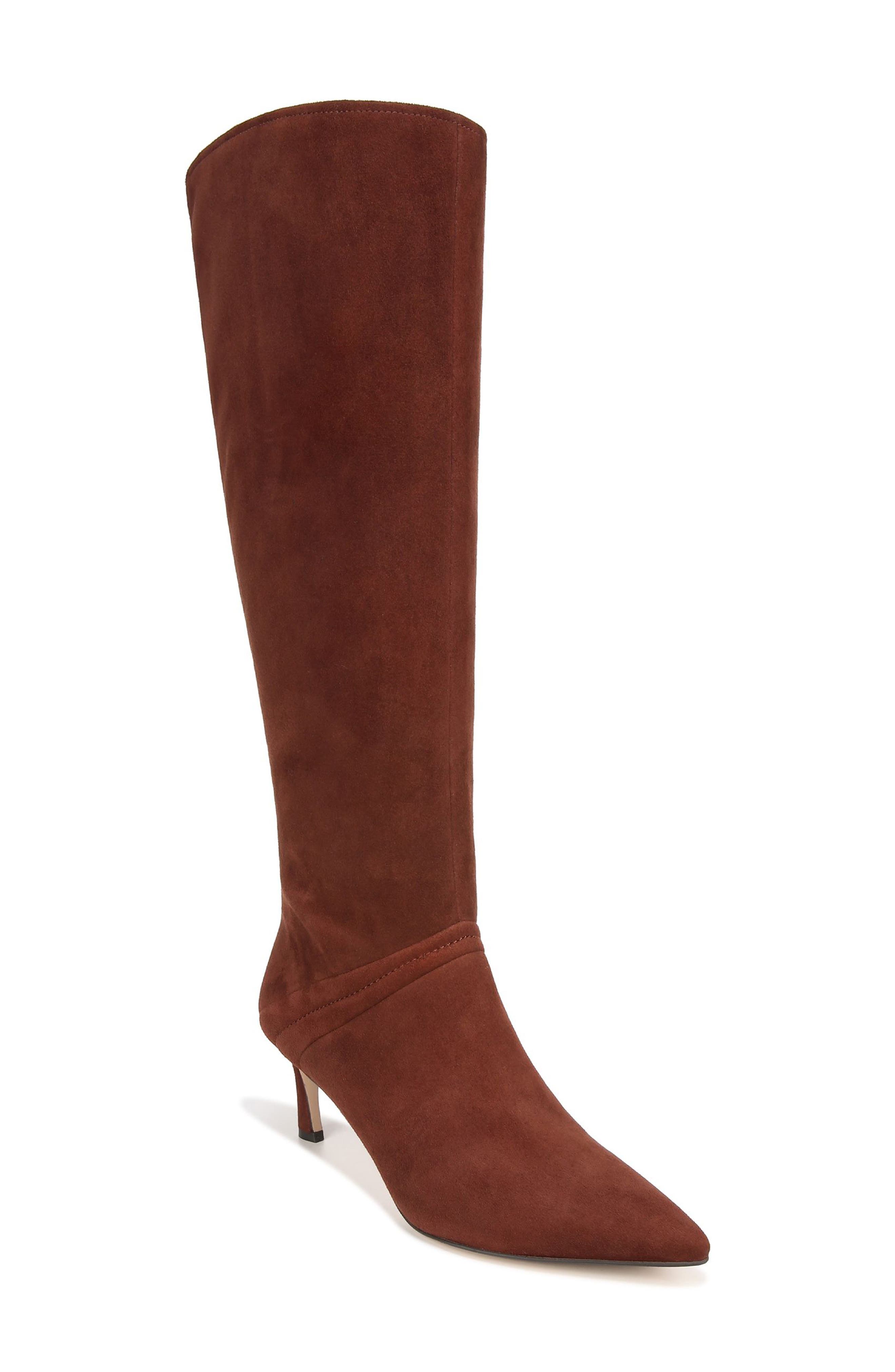 27 EDIT Naturalizer Falencia Knee High Pointed Toe Boot, Main, color, 