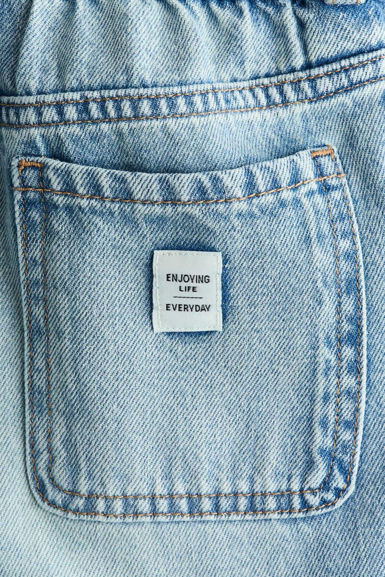 Cotton Denim Joggers, Alternate, color, Light blue denim