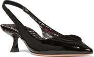 Kate Spade New York lover crinkle patent leather slingback pump