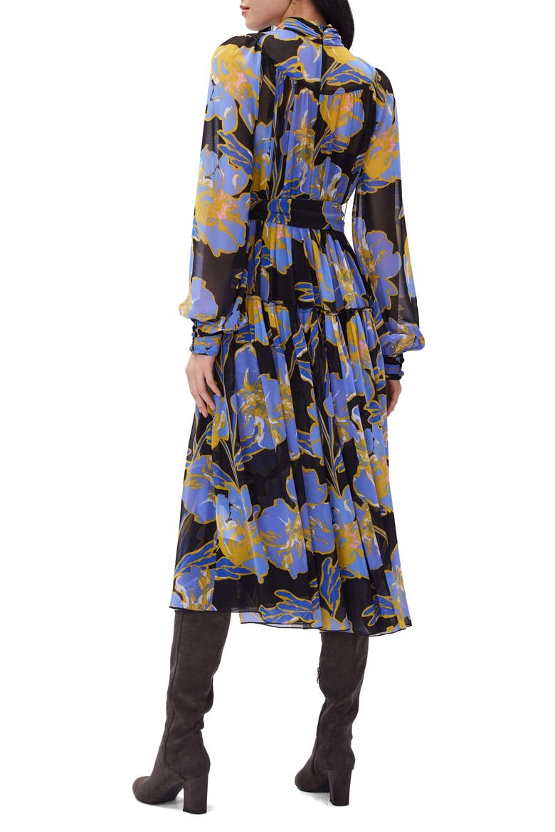 Kent Floral Long Sleeve Dress, Alternate, color, OTL FLORAL GT SIG BLUE