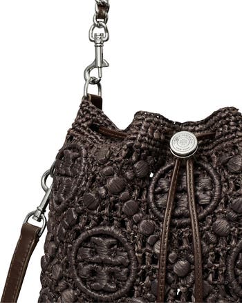 Tory Burch T Monogram Raffia Bucket Bag | Nordstrom