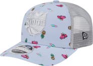 New Era Men's New Era Light Blue/Gray Sacramento Kings Adventure Aloha Pattern 9SEVENTY Stretch-Snap Hat