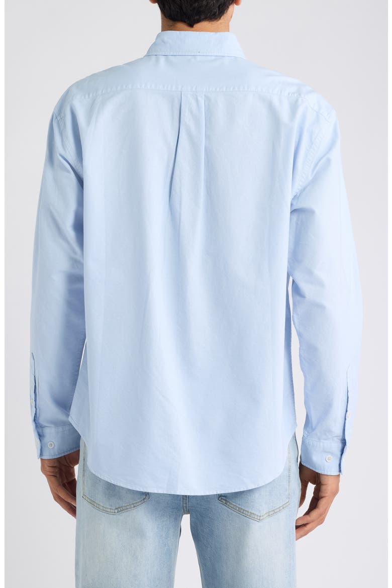 Relaxed Franklin Garment Dye Button-Down Shirt, Alternate, color, LIGHT BLUE