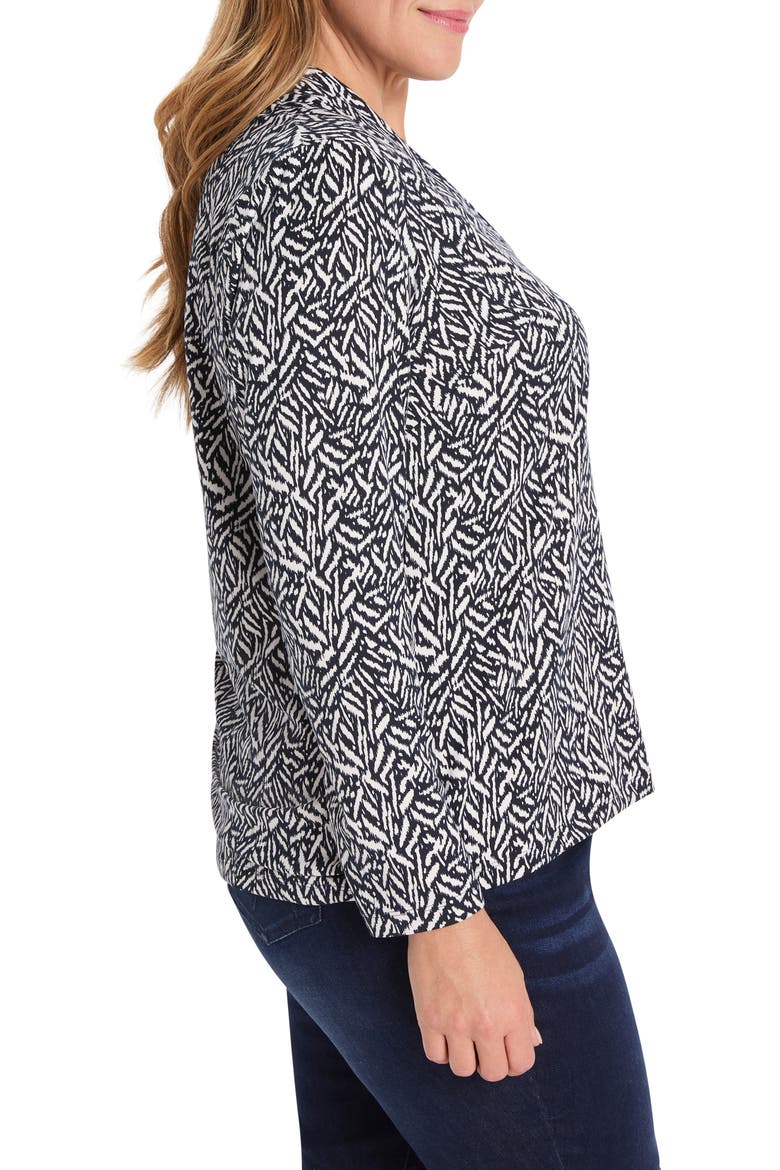 Geo Toss Knit Top, Alternate, color, INDIGO MULTI