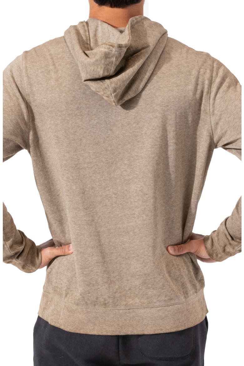 Burnout Organic Cotton Blend Hoodie, Alternate, color, CAMO KHAKI