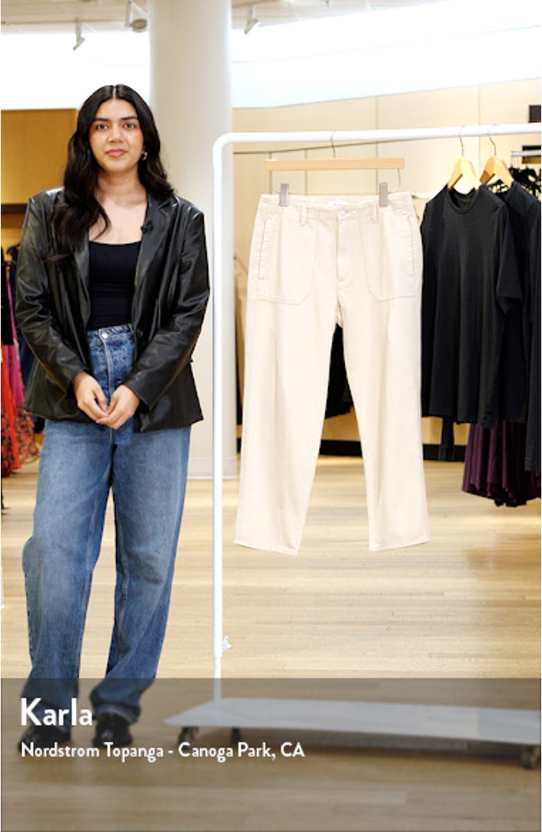 Kirby Button Fly Crop Flare Jeans, sales video thumbnail